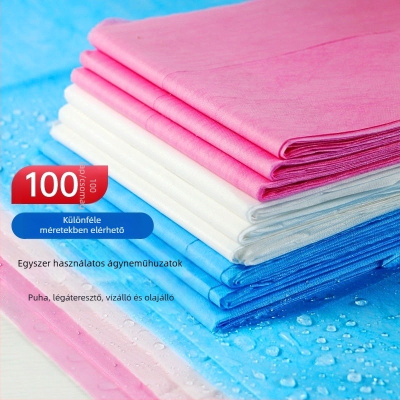 Egyszer használatos ágyneműhuzat, vastag nem szövött anyag, olajálló, vízálló, lélegző, szállodai és spa használatra