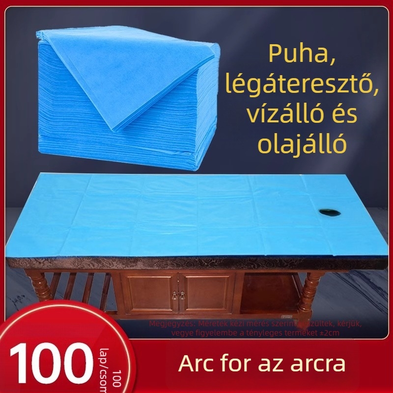 Egyszer használatos ágyneműhuzat, vastag nem szövött anyag, olajálló, vízálló, lélegző, szállodai és spa használatra