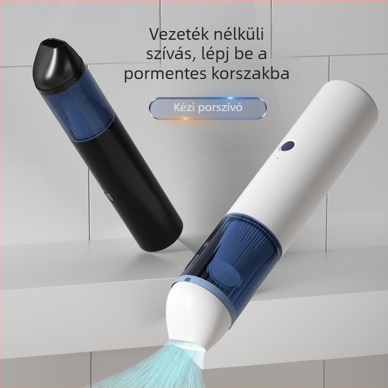 Beépített akkumulátorral rendelkező hordozható vezeték nélküli autós porszívó, nedves és száraz használatra, 3100–4000 Pa szívás, akár 200 W, lapos fej