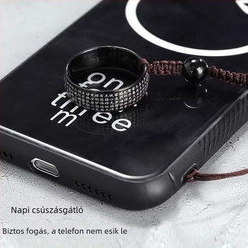 Kreatív ötvözetű telefongyűrű pánttal – kézzel készített, márka urkazf