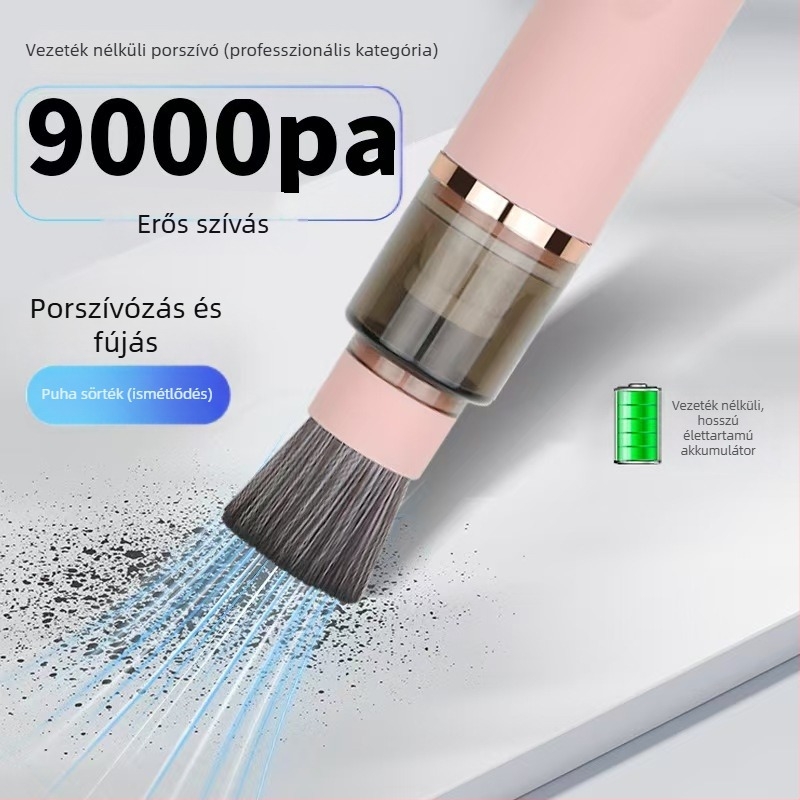 Manji kézi brushless porszívó autó és otthon számára, USB táplált, 25 W, beépített 1600–2000 mAh akkumulátor, szívóerő >5000 Pa