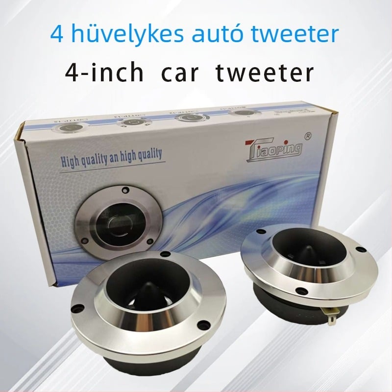 Autós tweeter, modell Tp-11/12/13/14/15, 4 Ω impedancia, 150 W teljesítmény, frekvencia-tartomány 35 Hz–20 kHz