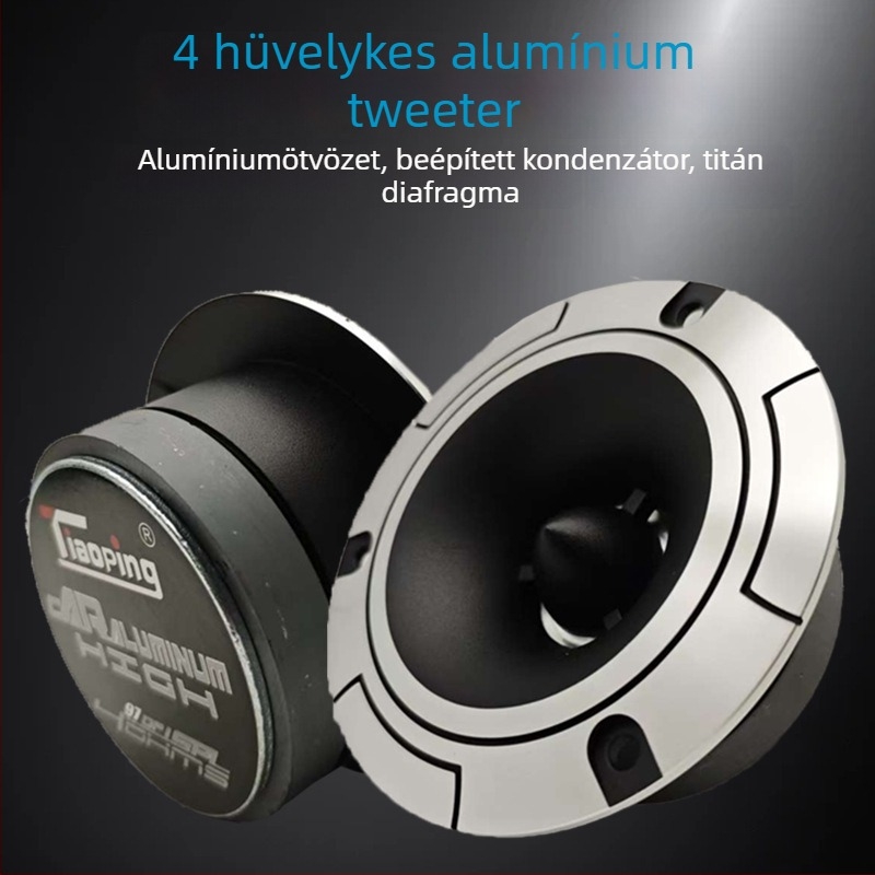 Autós tweeter, modell Tp-11/12/13/14/15, 4 Ω impedancia, 150 W teljesítmény, frekvencia-tartomány 35 Hz–20 kHz