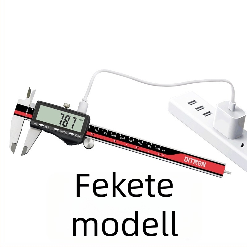 Digitális tolómérő nagy kijelzővel – kiváló pontosság, saját márkás (Márka: DITRON, Típus: digitális tolómérő)