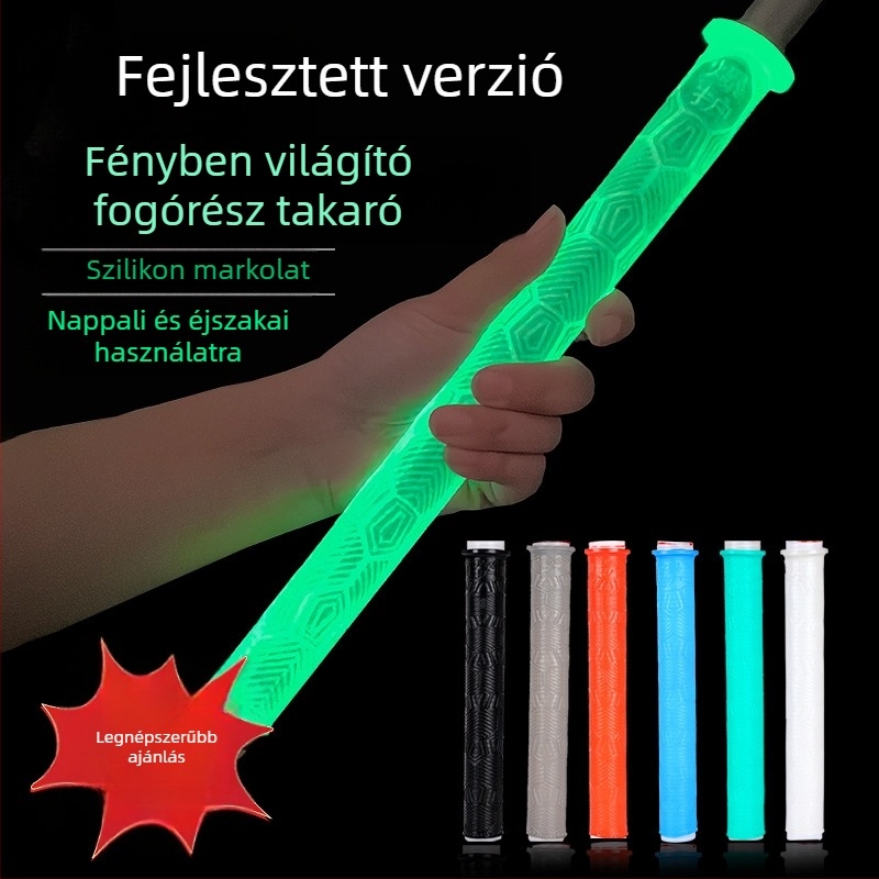 Szilikon fogantyú burkolat horgászbothoz — vastagított, puha, kopásálló, csúszásmentes, stopperrel