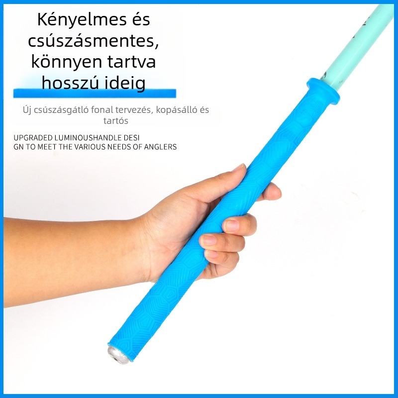 Szilikon fogantyú burkolat horgászbothoz — vastagított, puha, kopásálló, csúszásmentes, stopperrel