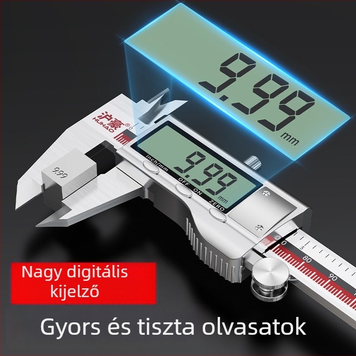 Shanghai Hao Digitális kijelzős tolómérő – nagy pontosságú, ipari osztályú, ékszerekhez és régiségekhez