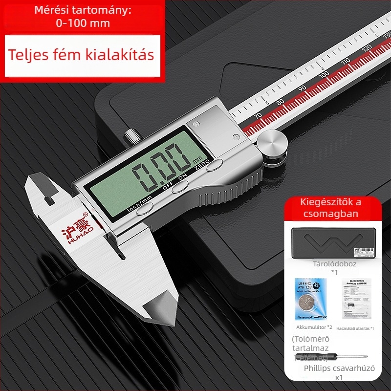 Shanghai Hao Digitális kijelzős tolómérő – nagy pontosságú, ipari osztályú, ékszerekhez és régiségekhez