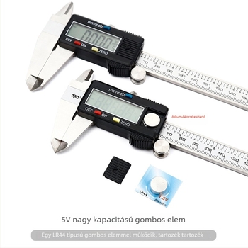 Digitális tolómérő jáde ékszerekhez - nagy pontosságú, elektronikus kijelző, mérési tartomány 0-150-200 mm, Tin hua da