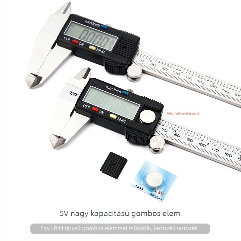 Digitális tolómérő jáde ékszerekhez - nagy pontosságú, elektronikus kijelző, mérési tartomány 0-150-200 mm, Tin hua da