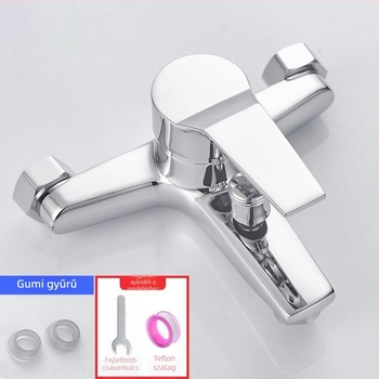 Meleg- és hideg víz keverőcsap zuhanyzáshoz, rozsdamentes acél, dupla kivitel, állandó hőmérsékletű szelep, modern stílus, Yuhong márka