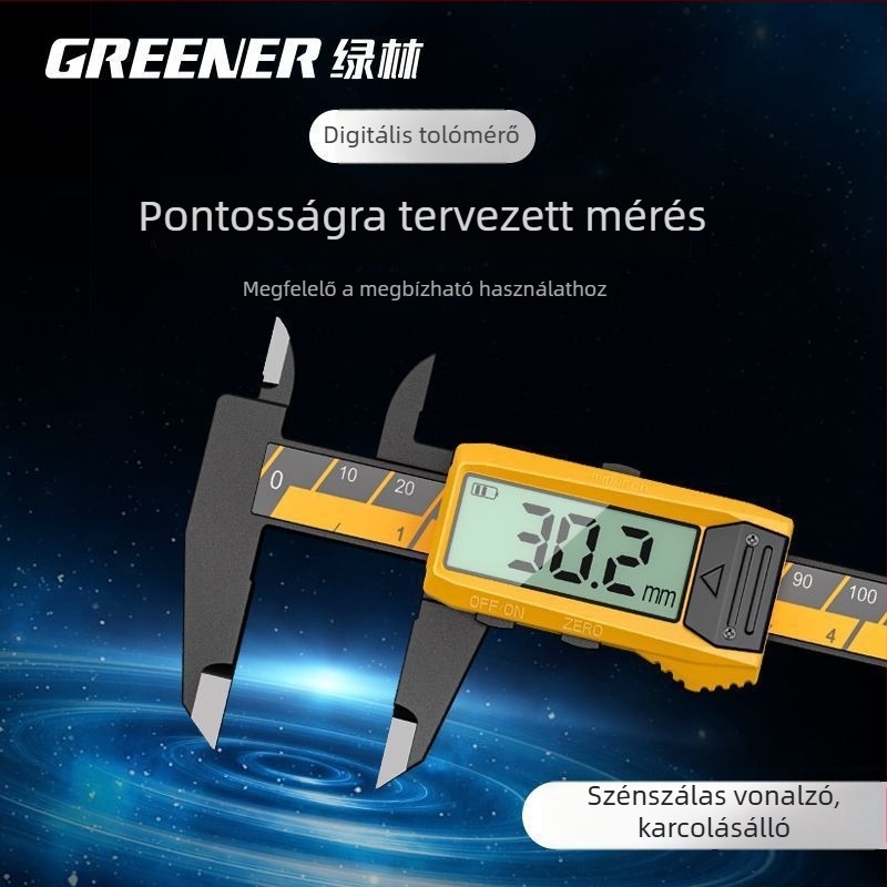 Digitális tolómérő mélységmérő - ipari osztály, ékszer- és karkötő mérésére