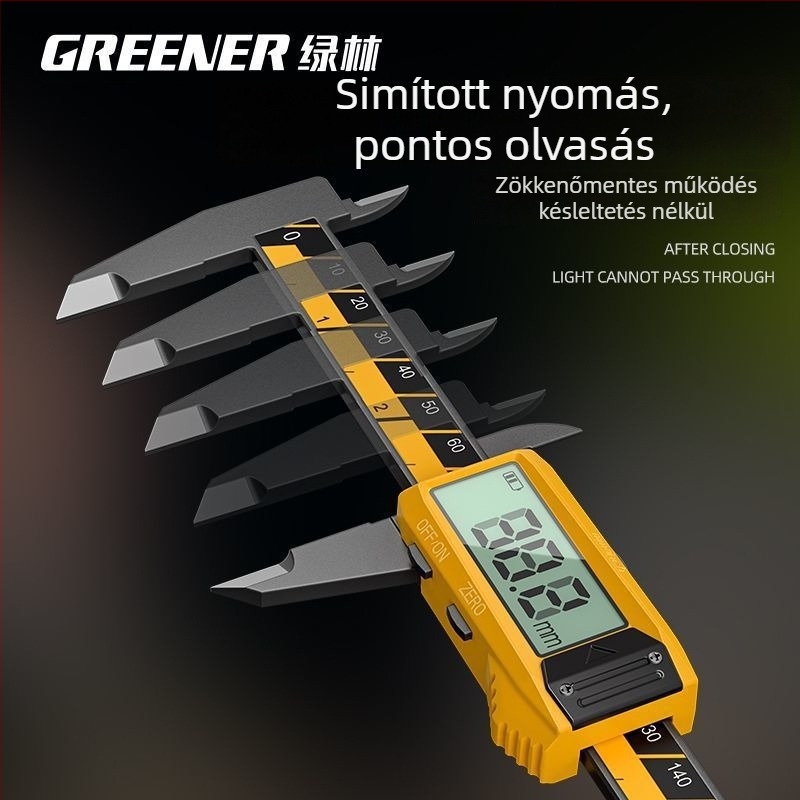 Digitális tolómérő mélységmérő - ipari osztály, ékszer- és karkötő mérésére