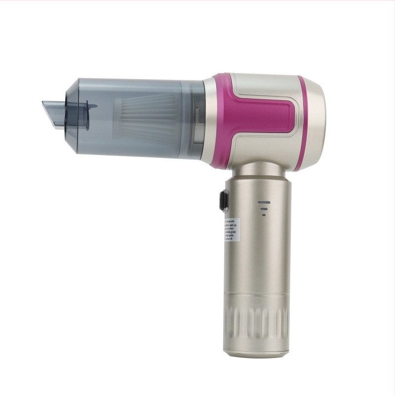 Kézi porszívó autóhoz és otthonhoz, erős szívóerővel, vezeték nélküli, töltőre tölthető, 11.1V, 100W, 16000 Pa