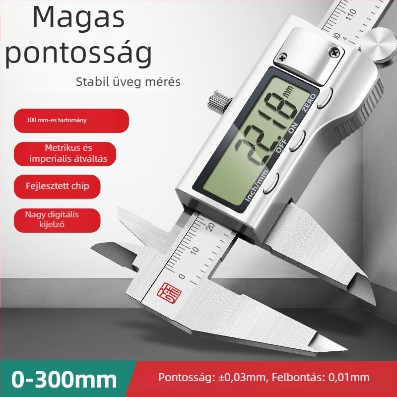 Greenforest szénszálas digitális tolómérő Vernier skálával — nagy precizitású elektronikus tolómérő
