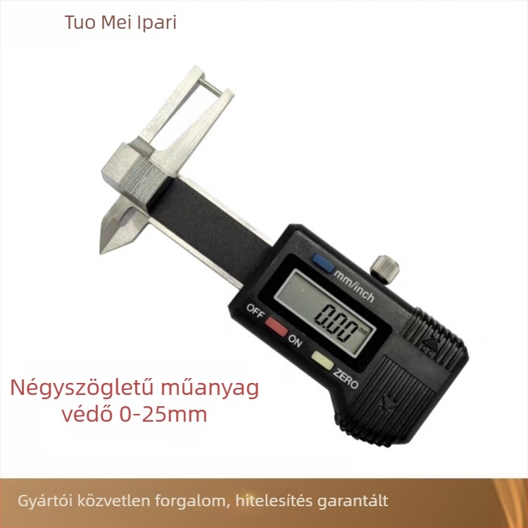 Mini digitális tolómérő ékszerekhez és drágakövekhez, rozsdamentes acél, 0-25 mm, pontosság ±0,01 mm, három funkció