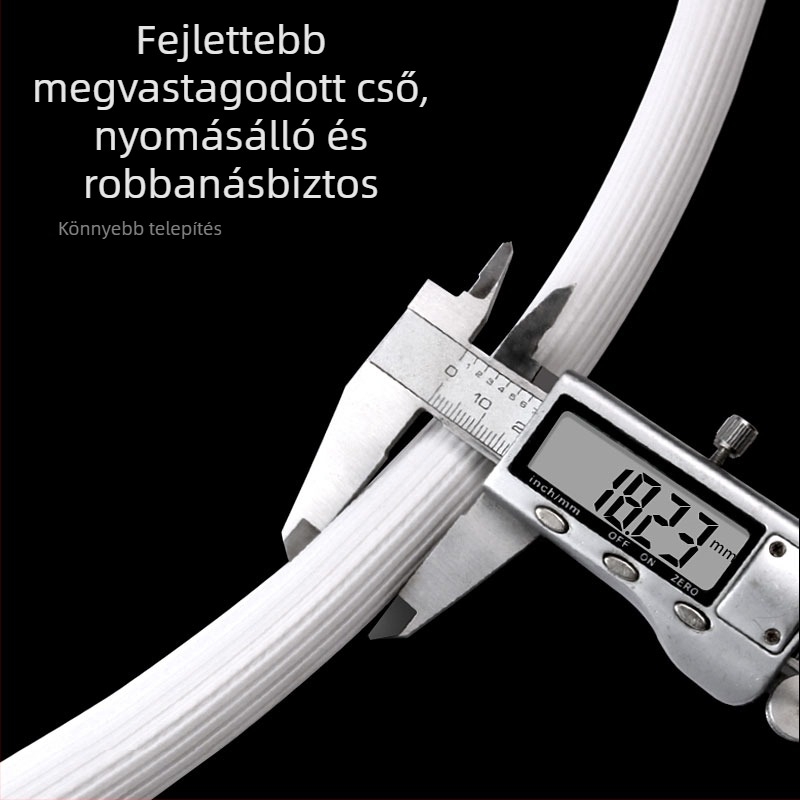 Mosógép vízbevitel tömlő hosszabbító - Explosion-Proof; anyagok: műanyag, rozsdamentes acél, sárgaréz; névleges nyomás: 2; üzemi hőmérséklet: 80; telepítés: falra szerelt; csatlakozó anyag: műanyag, rozsdamentes acél, sárgaréz