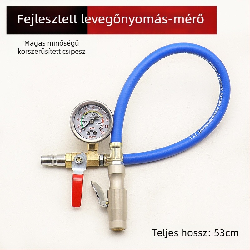 Mechanikus keréknyomásmérő gyors felfújításhoz – analóg autó guminyomásmérő, Modell: Tire Inflatable Pressure Gauge