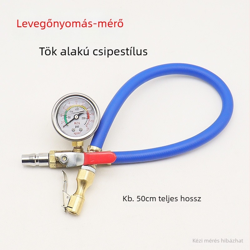 Mechanikus keréknyomásmérő gyors felfújításhoz – analóg autó guminyomásmérő, Modell: Tire Inflatable Pressure Gauge