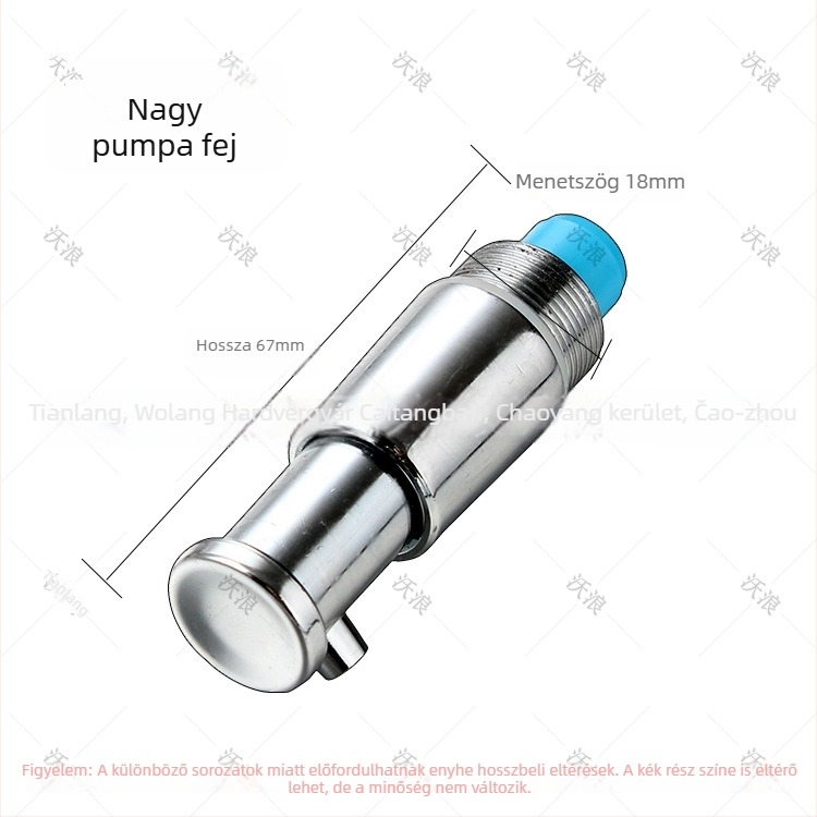 Szappanadagoló réz fejű és műanyag gombfejű pumpával, kézi nyomás, Du Luo felület, modern minimalist stílus