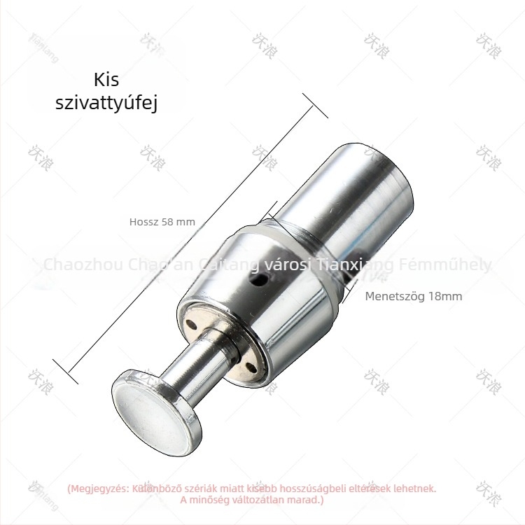 Szappanadagoló réz fejű és műanyag gombfejű pumpával, kézi nyomás, Du Luo felület, modern minimalist stílus