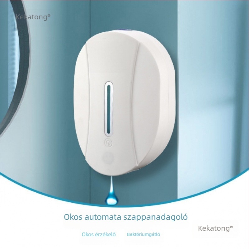 Érzékelős szappanadagoló, falra szerelt, érintésmentes, teljesen automata, CE tanúsítvány, modern minimalista stílus
