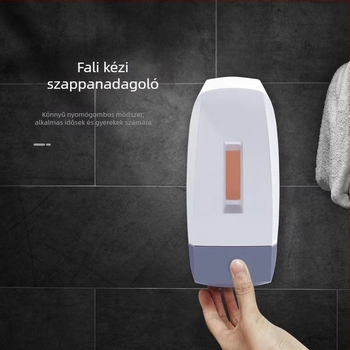 Fali szappanadagoló – kézi nyomású működés (ABS; injektálás; 380 g; OFC)