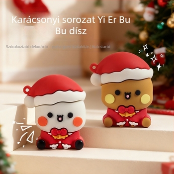Páros Panda kulcstartó – Rajzfilm stílusú PVC kulcstartó, egyedi csomagolás, ajándék karácsonyra vagy tavaszi ünnepekre