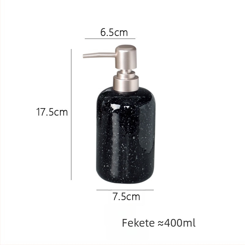 Kerámia lotion adagoló kézi pumpával, máz, 250 g
