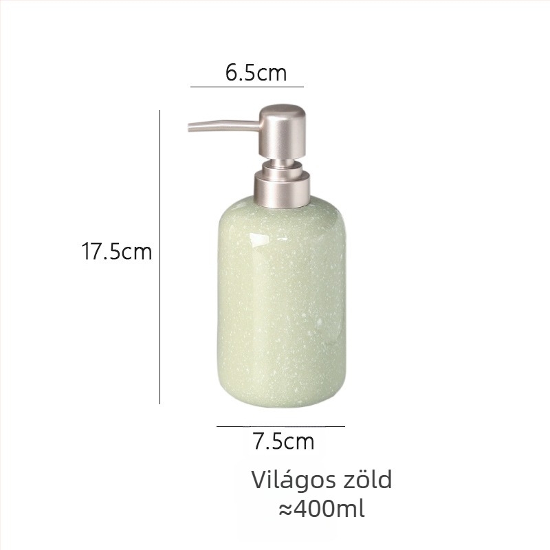 Kerámia lotion adagoló kézi pumpával, máz, 250 g