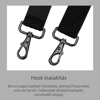 Férfi kültéri vállpánt klipekkel — 4 klipek, állítható hossz, keresztpánt, erős elasztikusság, poliészter szalag
