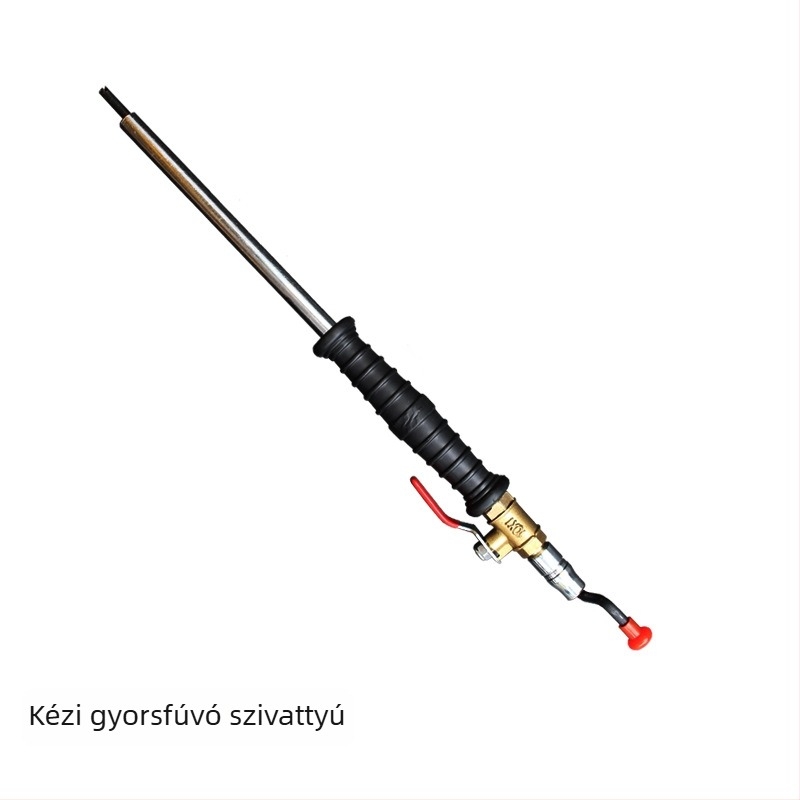 Gumiabroncs-fújó eszköz acél-plasztikus felépítéssel, nyomás kijelző 220, precizitás 0,02, több mértékegység olvasása