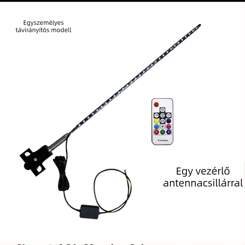 Autó LED antenna off-road járművekhez — 12–24 V, 0,5 A, élettartam 10000 h, illesztés Card Edge