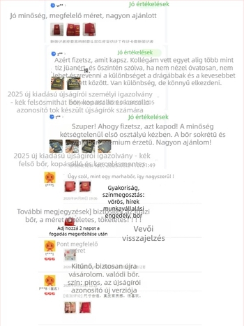 Újságírók számára bőr ID-tartó - első réteg marhabőr, kopásálló védő kártya- és dokumentumtároló, SHENGWELL 89001