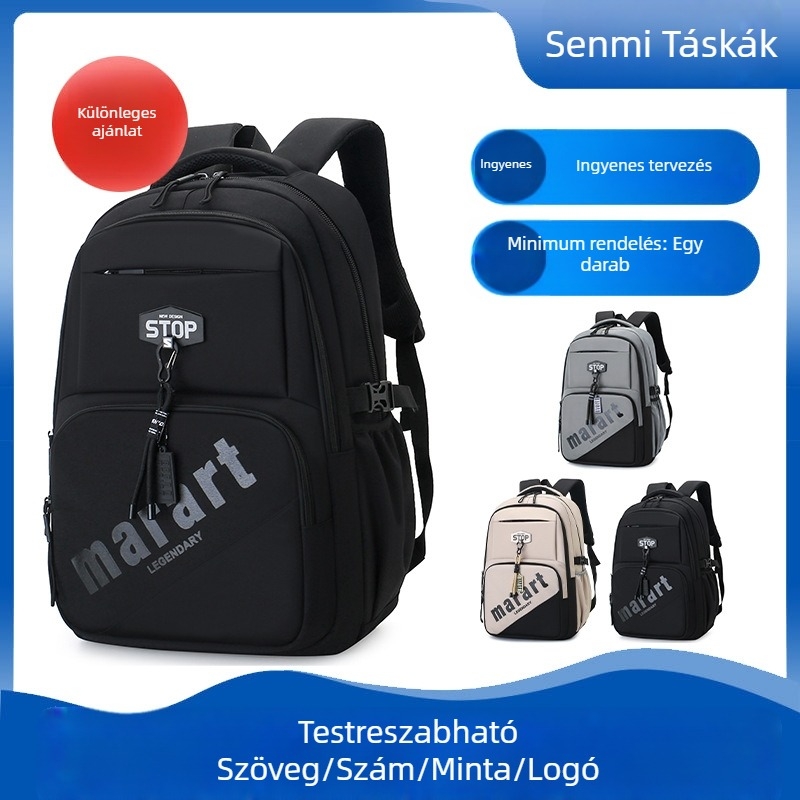 Unisex üzleti elit hátizsák Oxford anyagból, 20–35 L kapacitás, 15 hüvelykes laptophoz, lélegző, légpárnás vállpánttal