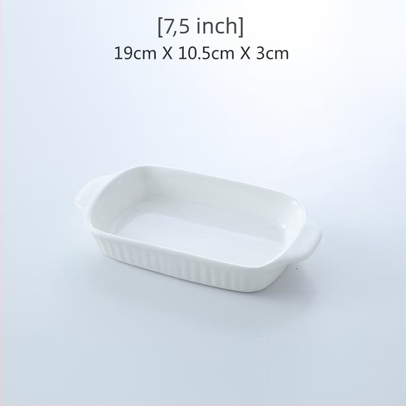 Porcelán ovális sütőlemez — mikrohullámú sütőben használható, egyszínű dizájn, modern minimalista stílus