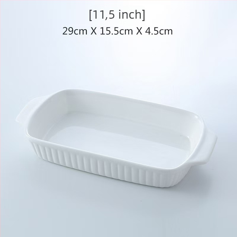 Porcelán ovális sütőlemez — mikrohullámú sütőben használható, egyszínű dizájn, modern minimalista stílus