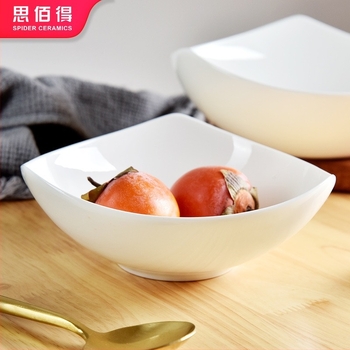 Háromszög alakú csontporcelán tál diphez, modern minimalist kerámia étkészlet, csontporcelán több mint 45% csontporcelán tartalom, mikrohullámú sütőben használható, könnyen tisztítható glazúra