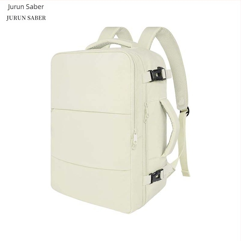 Egyszínű utazó hátizsák nagy kapacitással, lélegző anyag, ideális munkára és iskolára, 13 hüvelykes laptop tároló, USB csatlakozó, városi minimalistikus stílus.