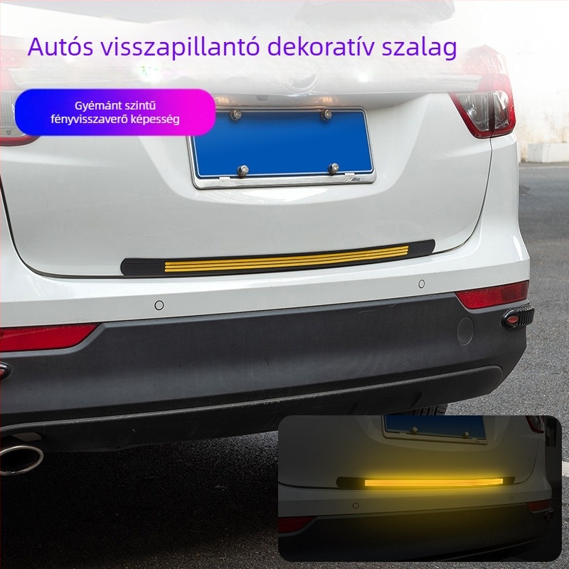 Autó hátsó lökhárító ütődésgátló sáv - PVC, modell FZT-0001, általános modellekhez kompatibilis