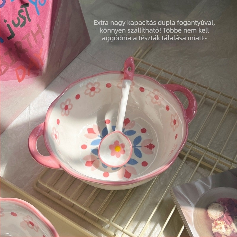 Dora Garden 2 darabos leveses tál szett, 1.2 L, dupla fül, csontporcelán, mikrohullámú sütőben használható