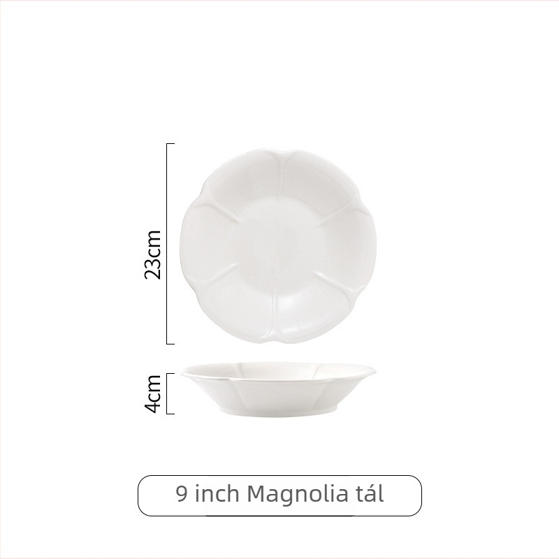 Porcelán étkészlet – Modern, minimalist kerámia étkészlet (salátás tál, mély leveses tál és leveses tál)