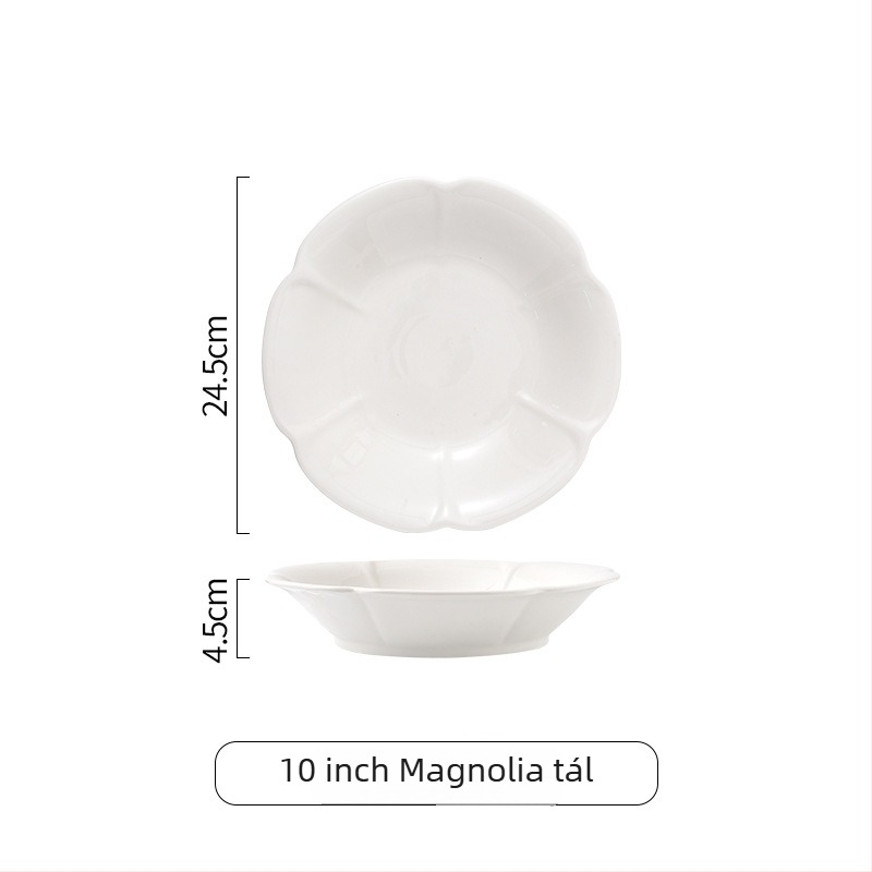Porcelán étkészlet – Modern, minimalist kerámia étkészlet (salátás tál, mély leveses tál és leveses tál)