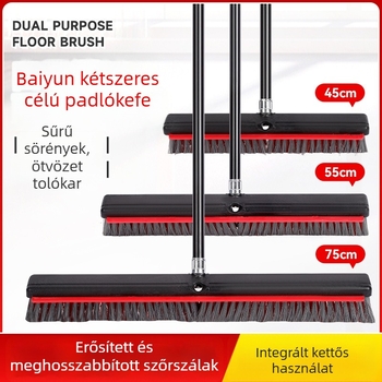 Padlótisztító kefe, kétfunkciós, hosszú nyél, fém sörték; White Clouds, Guangdong eredet