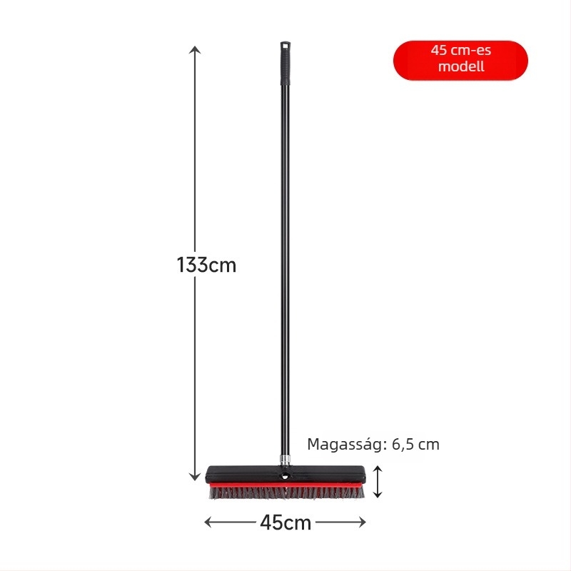 Padlótisztító kefe, kétfunkciós, hosszú nyél, fém sörték; White Clouds, Guangdong eredet