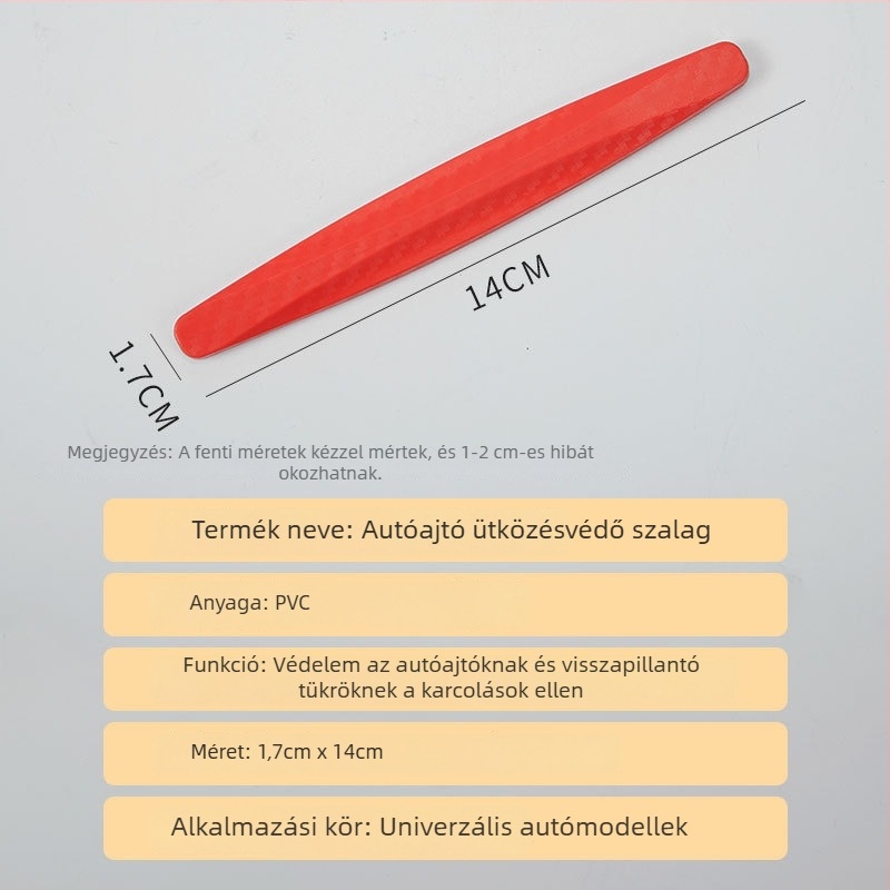 Autóajtókhoz készült ütközésgátló szalag, PVC, Smooth márka, modell 2, testreszabható feldolgozás, általános használat