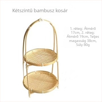 Kézzel készített bambusz többemeletes kosár - Márka YQ, Anyag bambusz, Stílus modern egyszerű, Minőség Premium