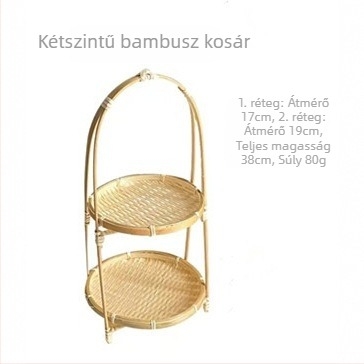 Kézzel készített bambusz többemeletes kosár - Márka YQ, Anyag bambusz, Stílus modern egyszerű, Minőség Premium