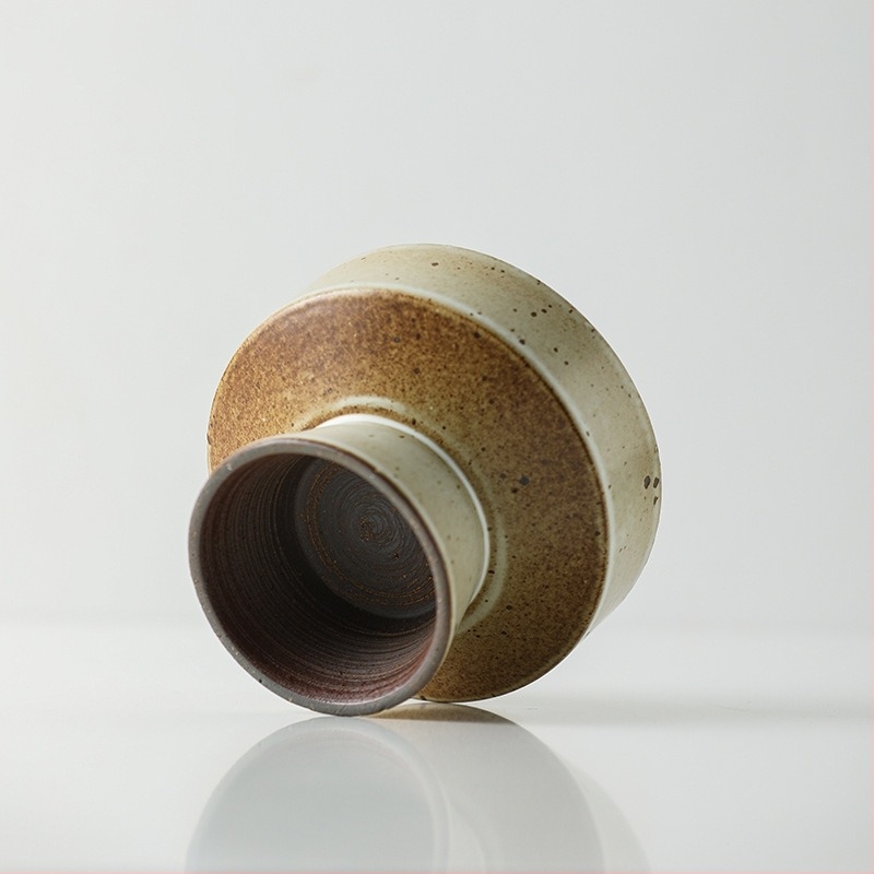 Ikeshang House porcelán magas lábú gyümölcstál, nassolásra és gyümölcsökre, zen teázóasztal dekoráció és ikebana tál