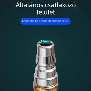 Autó gumiabroncs nyomásmérő – gumitest, szerelés nyomó típusú, brit típusú szeleppel